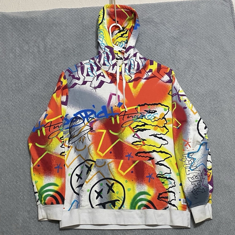 Joyrich‎ Dim Mack Graffiti Hoodie Men's Sz L
